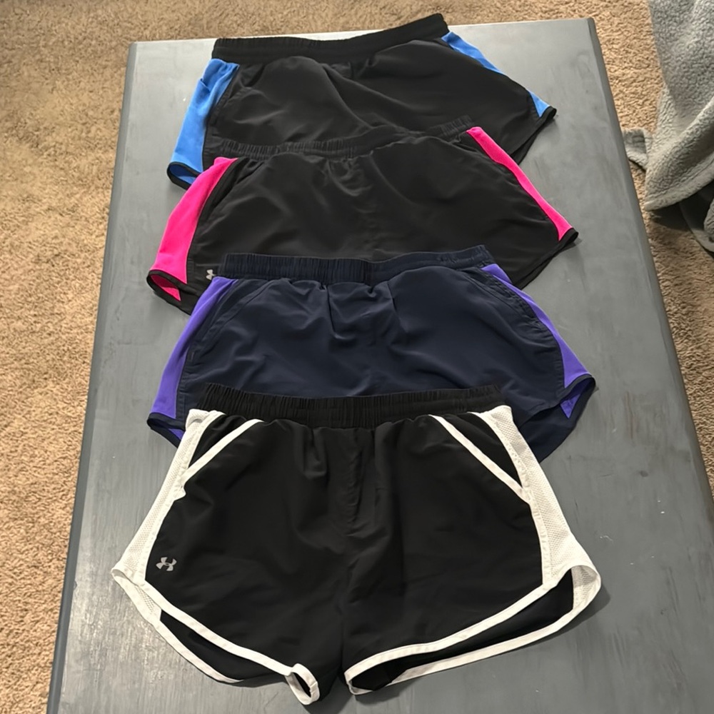 Under Armour Black Running Shorts. Size medium.